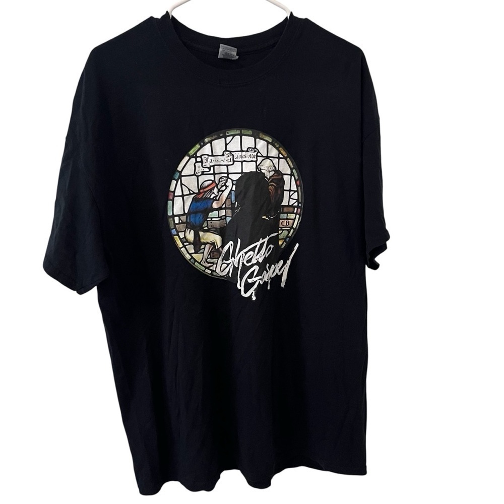 Rod Wave Ghetto Gospel Band Tee Black Short Sleeve XL